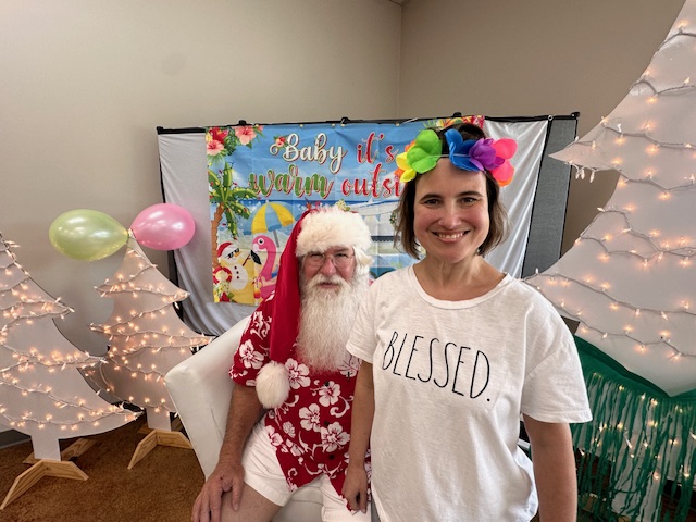Christmas in July with Santa