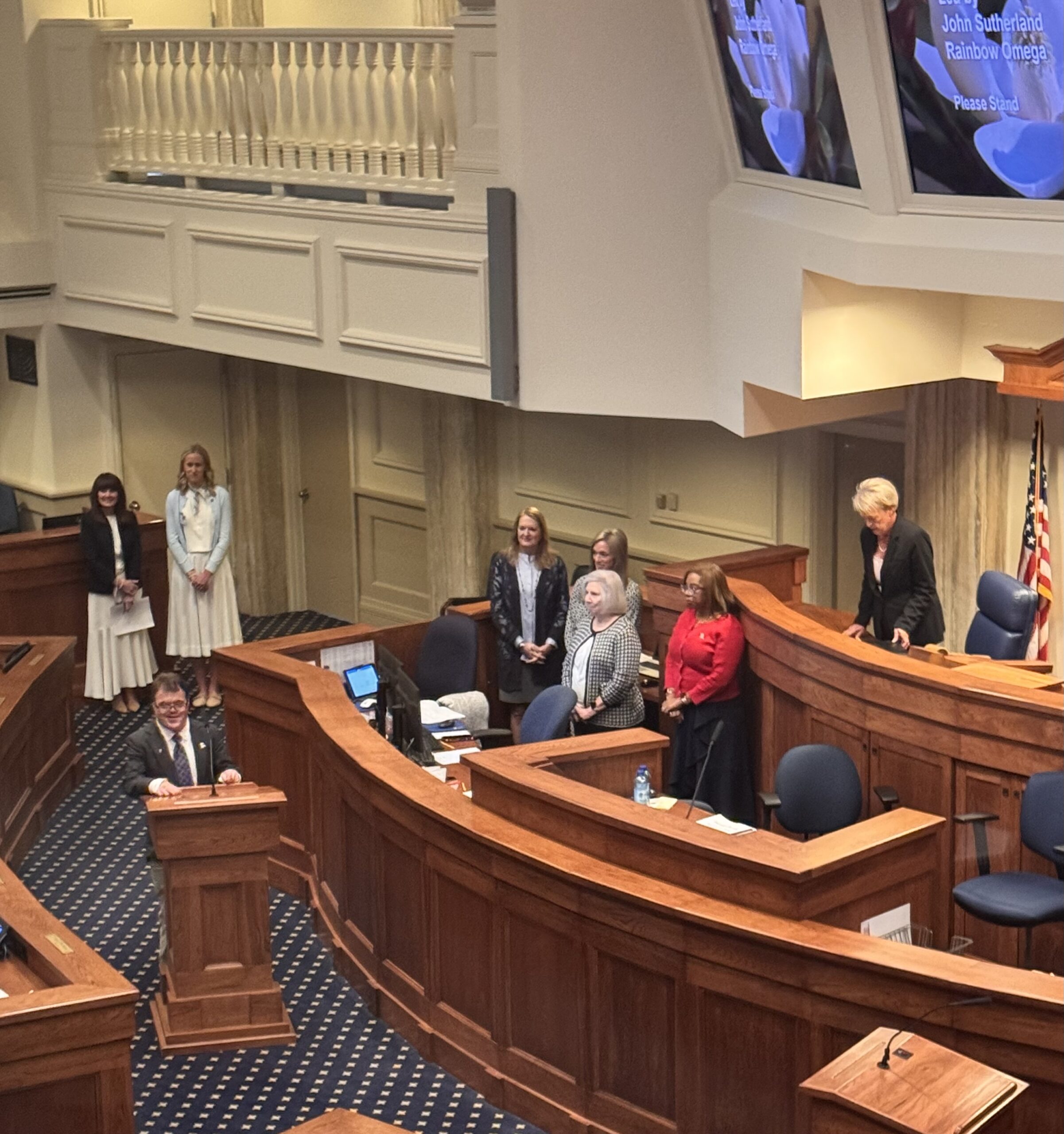 John Leads Prayer to Begin Alabama Senate Session & Visits with Legislators
